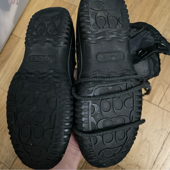 coach Black Winter Boots size 6 - Picture 10 of 12